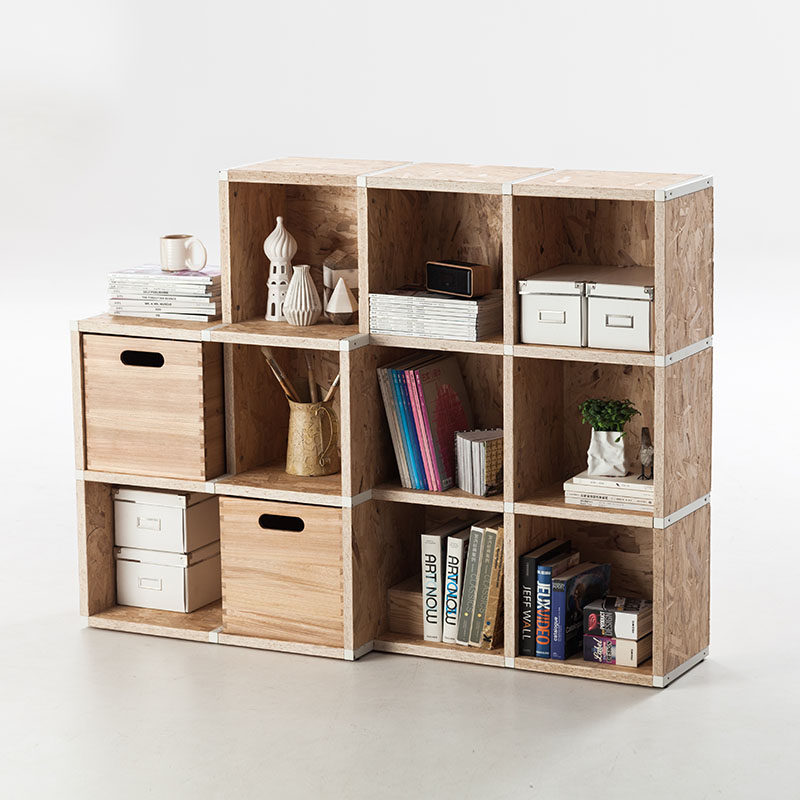 (Open-plan room)wave Bookshelf May Box Set