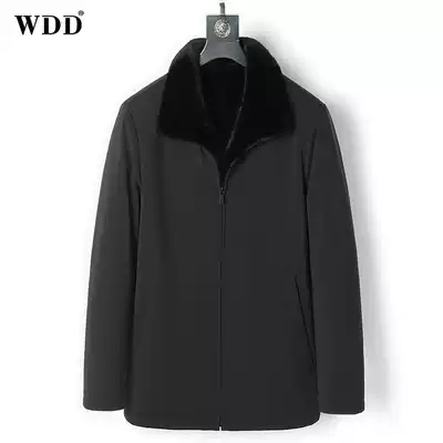 Parker clothing male long version of the whole mink mink inner tank father's clothing to overcome the fur one warm fur coat winter