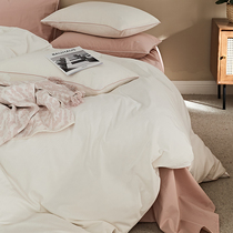 High-end 100-piece brushed pure cotton four-piece cotton embroidery quilt cover autumn and winter thick sheets warm bedding 4