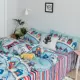 ins gia đình cartoon bốn bông giường bông đúp 1.8m 1.5m tươi ba mảnh vải quilt - Bộ đồ giường bốn mảnh