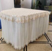 Triangular piano anti-dust all-hood lace embroidery cloth art triangle piano cover triangular piano cover custom-made