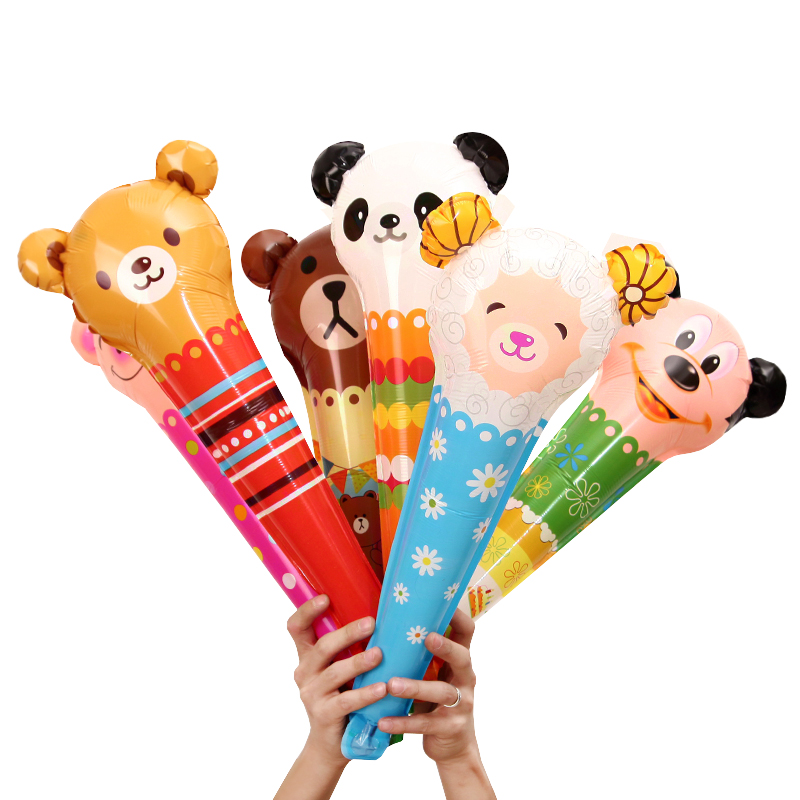 Bespoke gift Balloon Big Number Cartoon Styling Balloons Baton to cheer on cheerleader Rod Cartoon Balloon Percussion