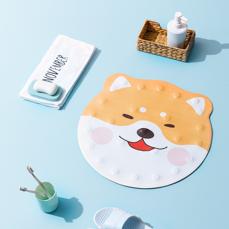 Cartoon shower absorbent mat non-slip floor mat toilet mat bathroom doorway children's bath anti-fall non-slip mat