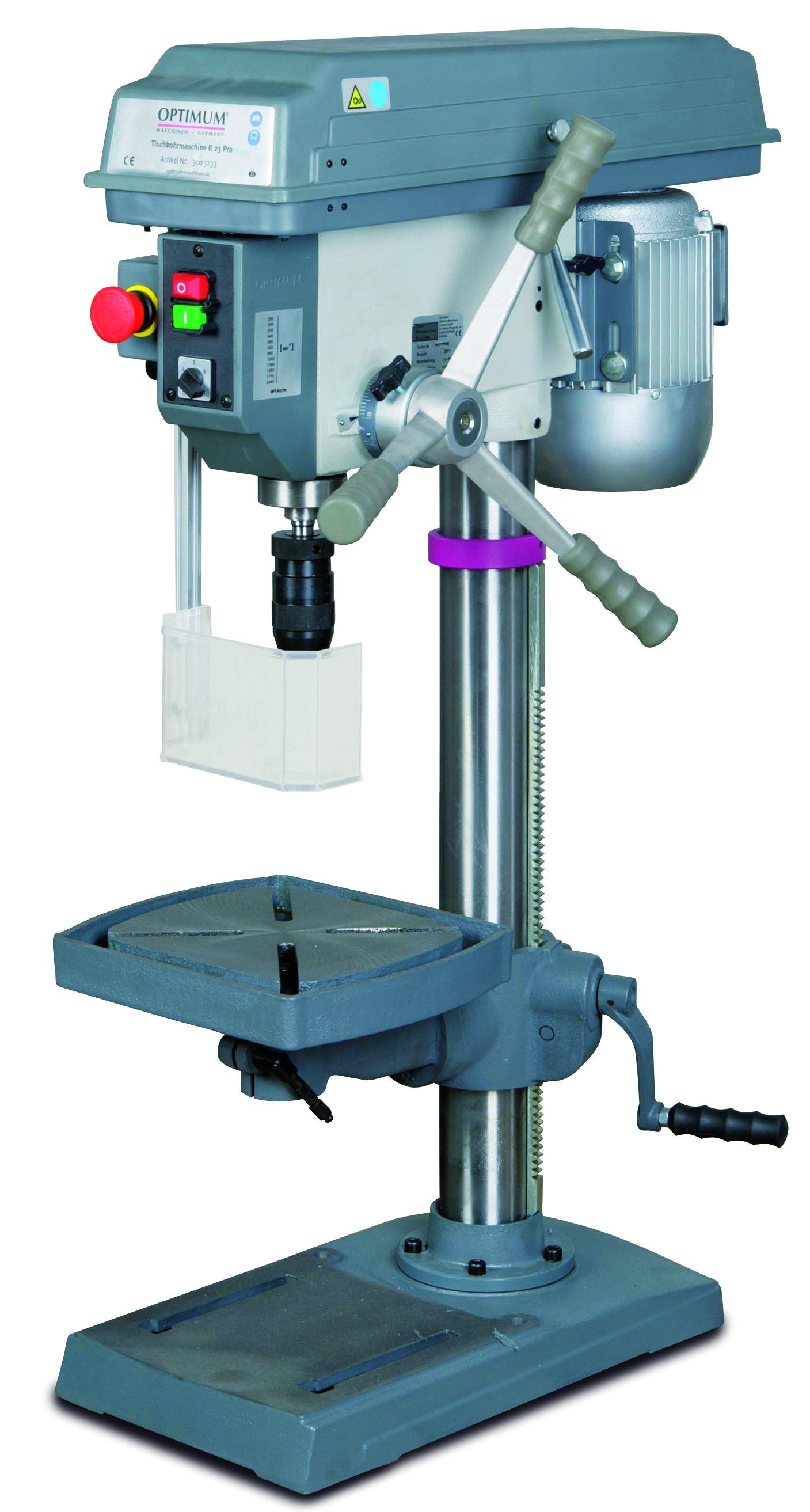 German OPTIMUM brand B23 bench drill 25MM desktop drilling machine 380V industrial grade high power 750W