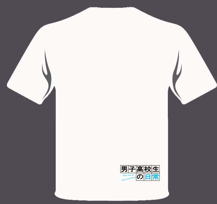 Phim hoạt hình phim hoạt hình xung quanh của nam giới học sinh trung học hàng ngày trung thành hiển thị là Jizhu bông ngắn tay T-Shirt búp bê hình dán