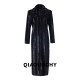 Gentleman QIAOUNCHY Qiao Yunxi ສີດໍາ bionic mink fur ແອວເສື້ອຄຸມຍາວດູໃບໄມ້ລົ່ນແລະລະດູຫນາວເຄື່ອງນຸ່ງຜູ້ຍິງ