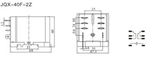 Xinling Electric High Power Relay HHC71C-1Z (JQX-40F 1Z) AC220V