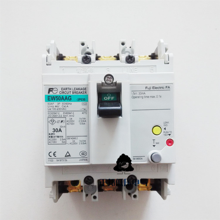 EW50AAG 3P original Japan Fuji leakage circuit breaker 32A30A spot warranty for one year