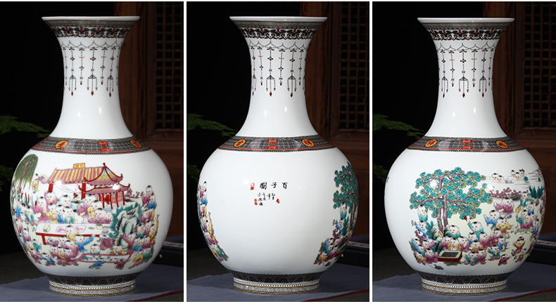 Jingdezhen ceramics vase furnishing articles TV ark, dried flower flower arranging the modern Chinese style household, sitting room adornment porcelain