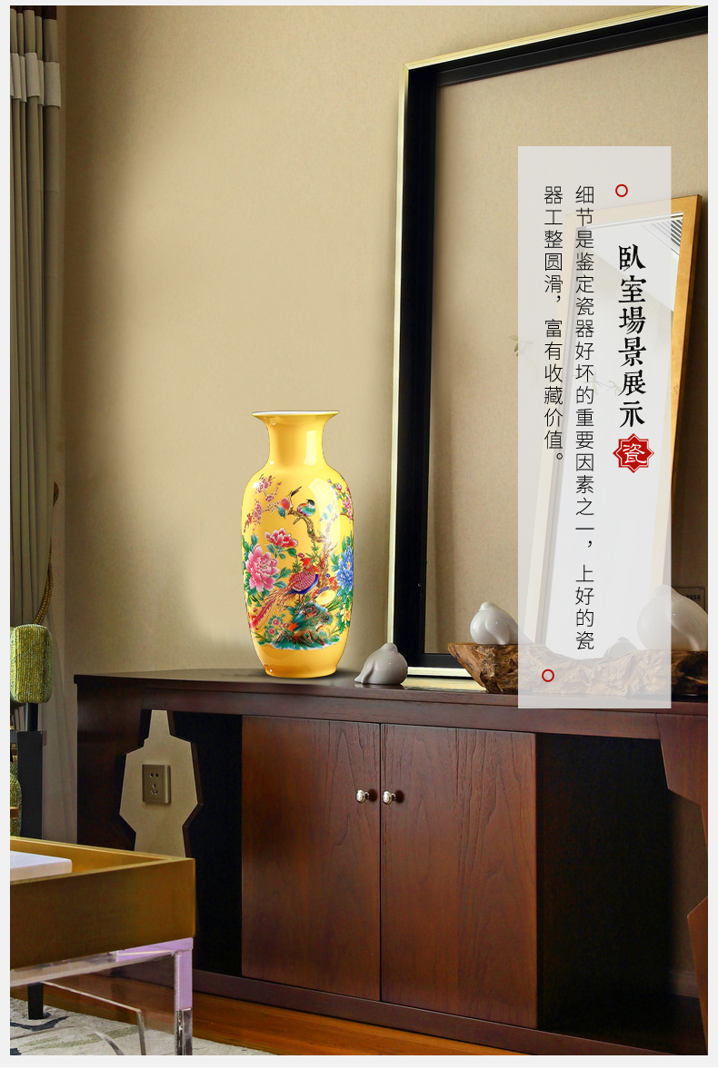 Jingdezhen ceramics vase furnishing articles sitting room flower arranging water raise lucky bamboo vase household living room TV cabinet act the role ofing is tasted