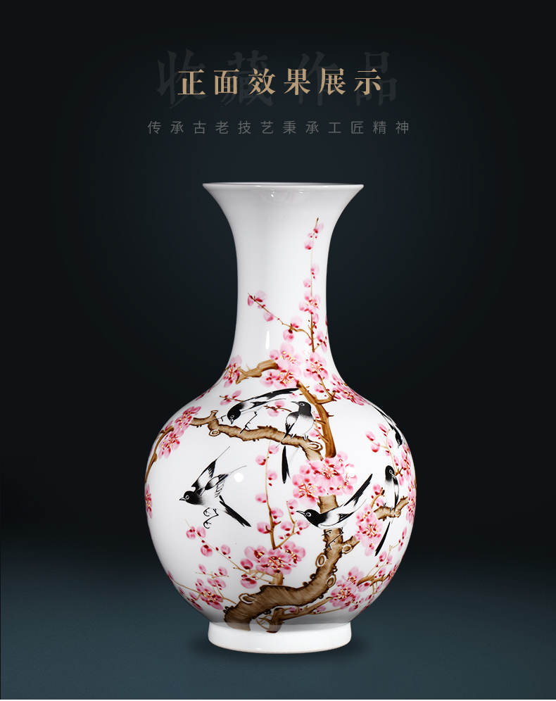 The Master of jingdezhen ceramics hand - made pastel vases, flower arrangement of Chinese style household adornment handicraft furnishing articles sitting room