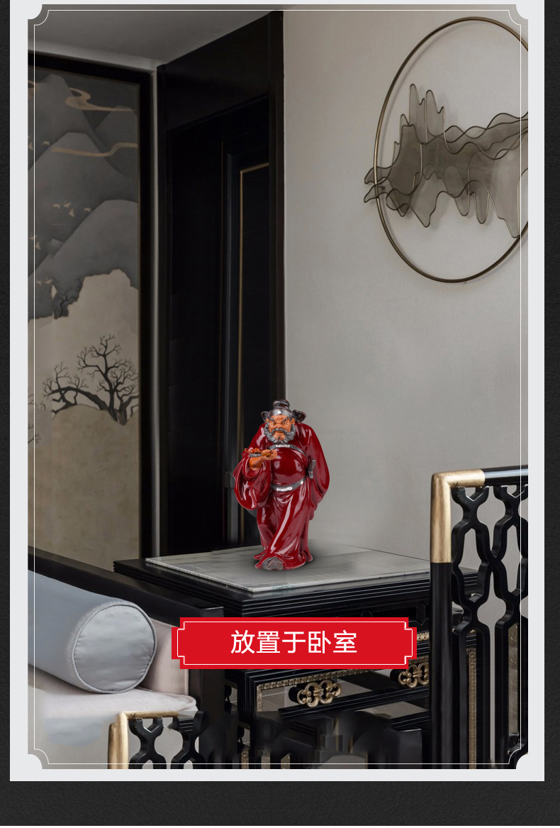 Jingdezhen ceramics creative character doors of furnishing articles archaize sitting room of Chinese style restoring ancient ways home decoration arts and crafts