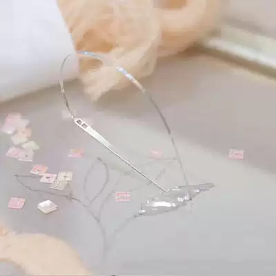 French embroidery tool Indian flat silk thread piercing needle flat needle