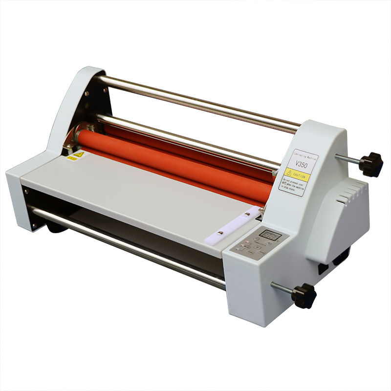 V350 type laminator electronic control warm over plastic machine hot and cold mounting double use large A3 