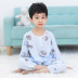 . Childrens nhà quần áo dài tay detre bộ nam và nữ vừa trẻ em cotton lụa pajamababy mùa hè bé điều hòa không khí mỏng. 