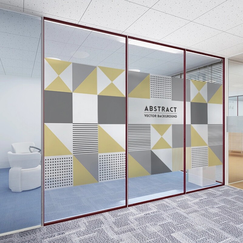 Custom frosted glass sticker static sticker bathroom window opaque office sliding door partition glass film
