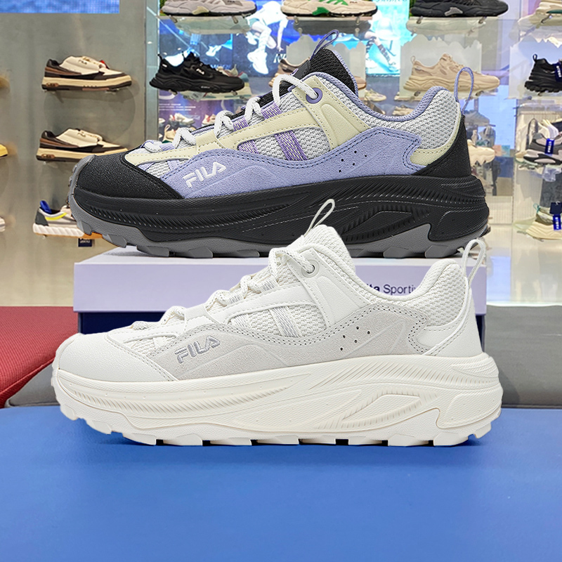 Fila Men's and Women's Shoes, Starry Sky 2026 Spring New Second-Generation Thick-Soled Dad Shoes F12W/M542123