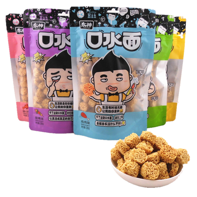 Snack snacks Dongshenkou water surface crispy noodles Ramen noodles dumplings Turkey noodles dry noodles 5 bags