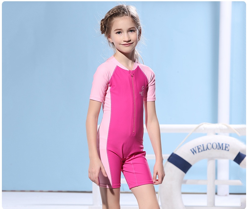 Đồ bơi trẻ em Chau Ke cho bé gái lớn bé trai dính liền quần bơi chống nắng quần short bé gái chuyên nghiệp - Bộ đồ bơi của Kid bikini cho trẻ