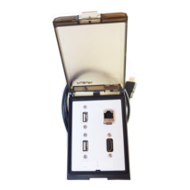 MSDD30718 combination socket HDMI HD video mesh Port dual USB suitable for door-free cabinet door installation occasions