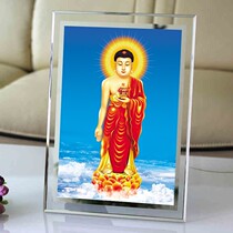 Customized Amitabha Bodhisattva portrait 063 Buddha painting photo paper printing double-sided plastic seal Buddha Bodhisattva setting table