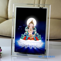 Clear and unique victory Vajra portrait Vajra sight photo paper double-sided plastic photo frame crystal table