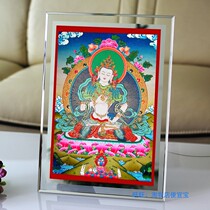 Customized Vajra portrait Vajra picture photo paper plastic seal tantric thangka Buddha painting table photo frame