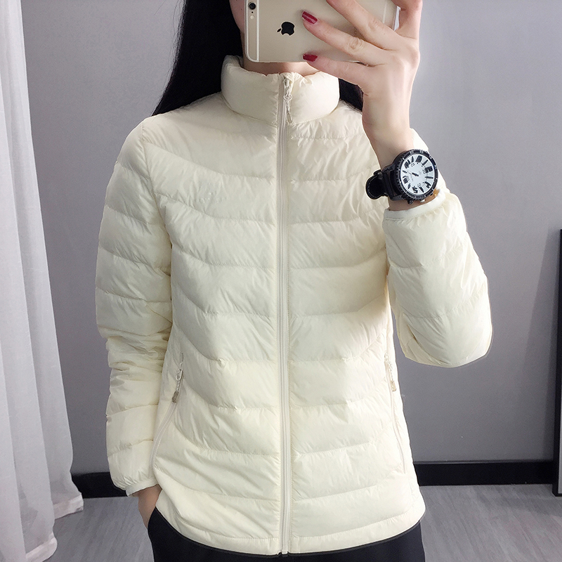 Lightweight short down jacket women's thermal jacket outdoor camping windproof waterproof mountaineering storm jacket liner exploration