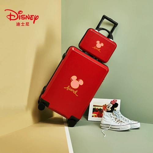 Дисней, красный универсальный чемодан для путешествий на колесиках, 24 дюймов, 20 дюймов