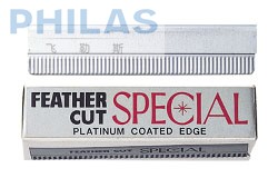 Japan imports FEATHER feather brand super H platinum blade corrugated hair trimming eyebrow blade 10 pieces