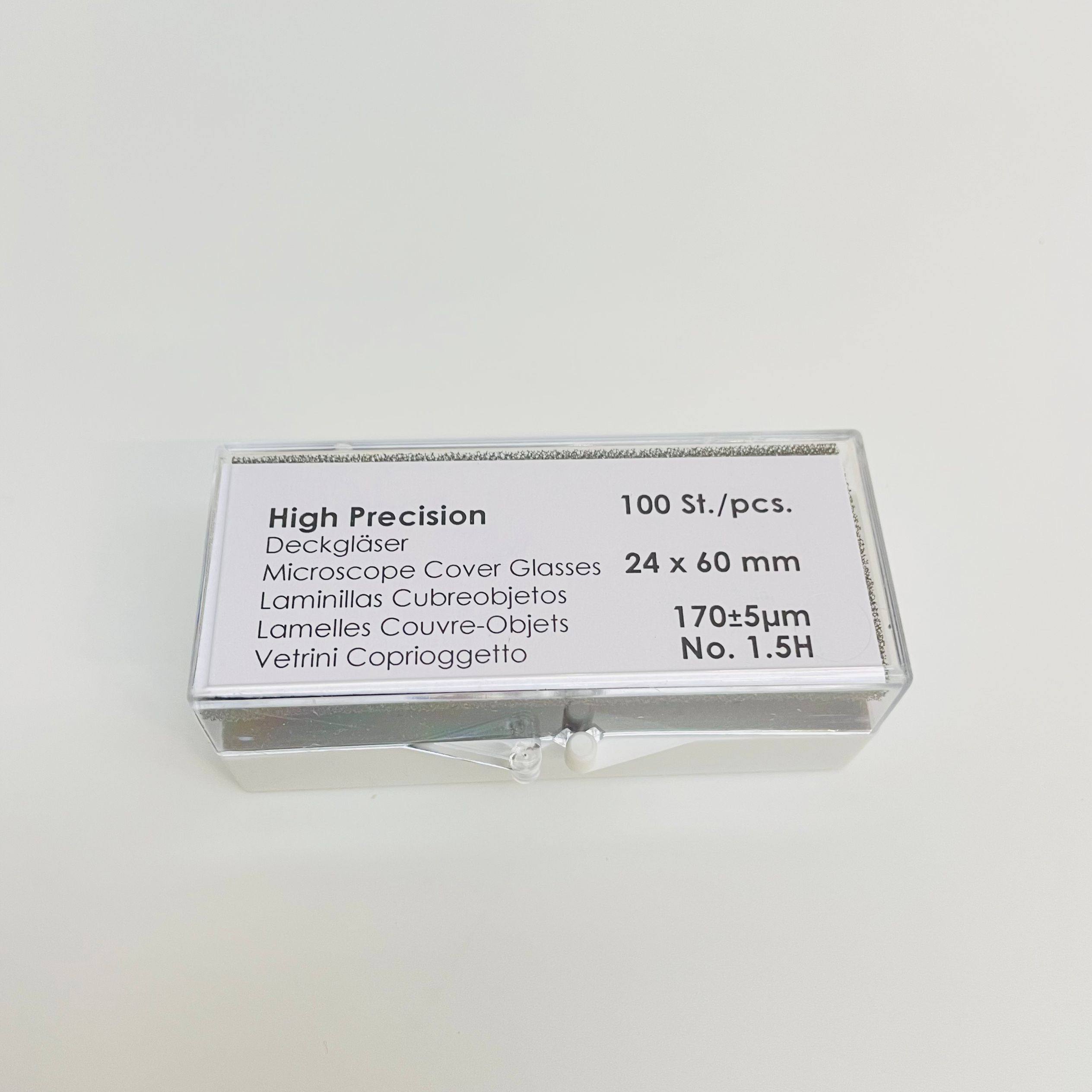 德国进口Marienfeld 0107242高精度24x60mm盖玻片NO.1.5H厚0.17mm