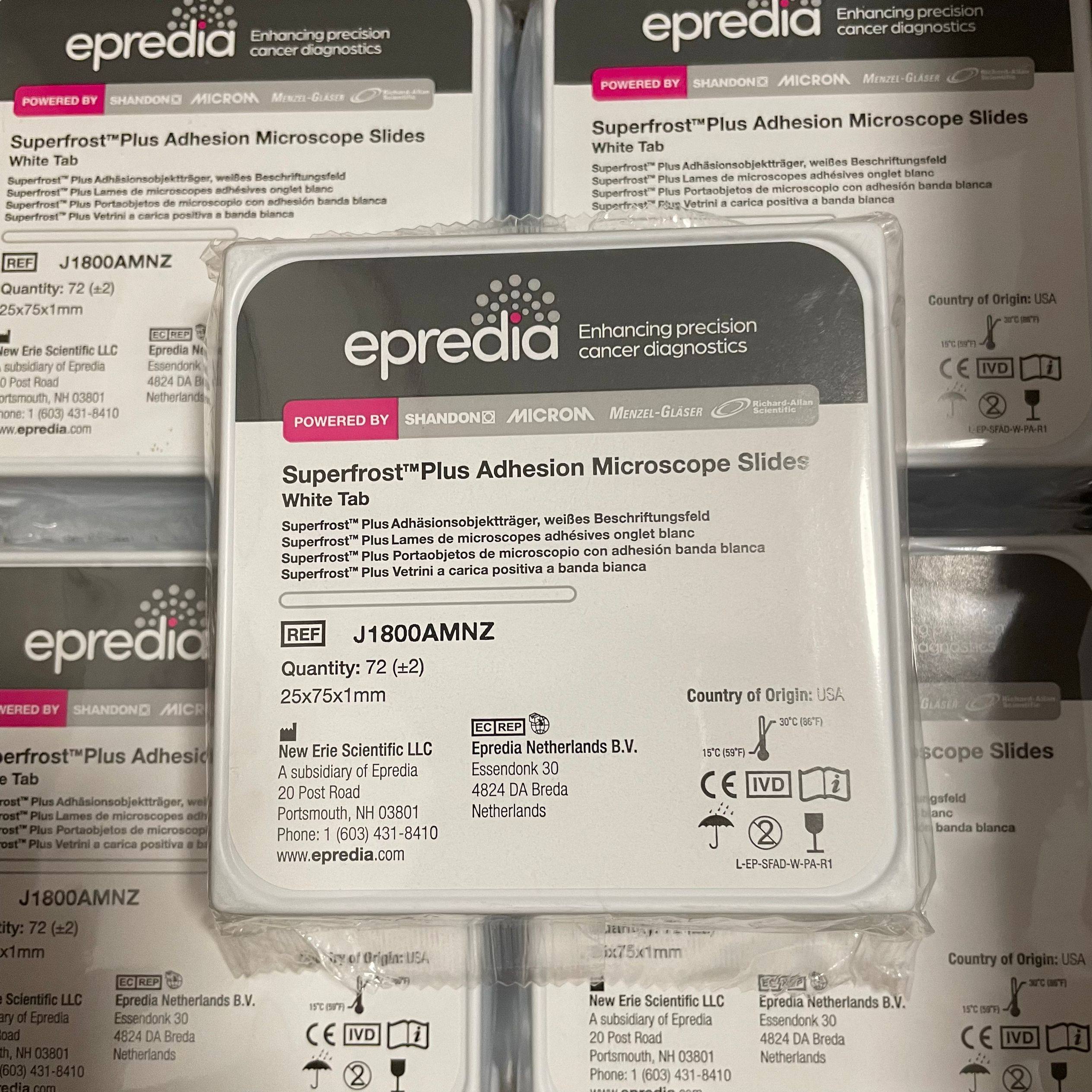 Epredia艾普迪免疫组化正电荷防脱载玻片 原装进口科学实验器材 72片盒装