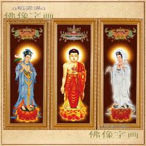 Tim Fuhui has a relationship with Buddhism. The three sages of Amitabha Guanyin to Bodhisattva Thangkaerer
