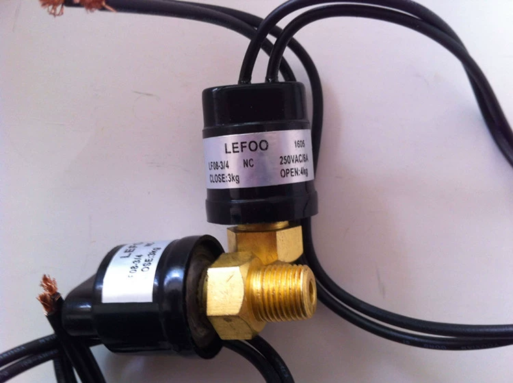 LEFOO LF08 công tắc áp suất 12V220V thủy lực áp suất dầu áp suất không khí nước áp suất máy nén khí điều khiển