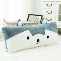 Husky Sleeping Pillow Headrest Bedside Cushion Big Backrest Princess Couple Dormitory Double Long Pillow Cute