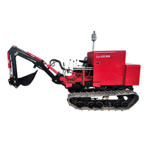 1 5 tons mini crawler Agricultural engineering excavator Rotary tiller Ground drill gripper oil hammer 