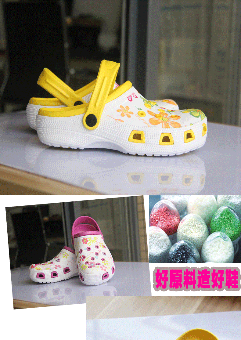 Mở nhiều giày vườn dép dép nữ lỗ lỗ mùa hè Phiên bản Hàn Quốc của đôi nam nữ Baotou cửa hàng giày dép gần đây