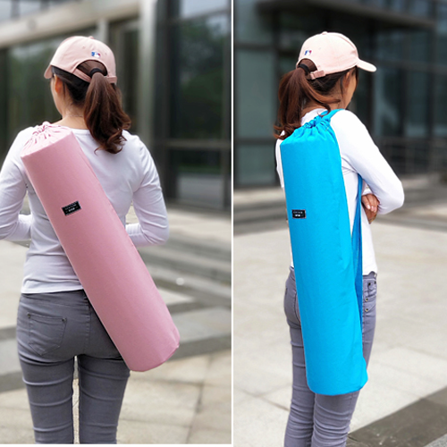 Literary yoga mat storage bag cover bag fashion canvas large capacity portable plus length fitness bag yoga bag