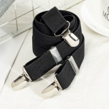 Нескользящие универсальные штаны подходит для мужчин и женщин, бретели, подтяжки, в корейском стиле, эффект подтяжки