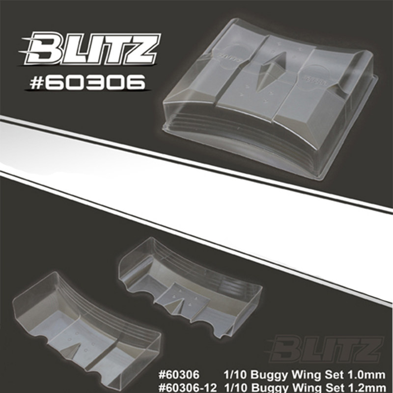 Blitz 1/10 off-road transport vositasining orqa qanoti Buggy Wing Set 1.0mm 60306 RC