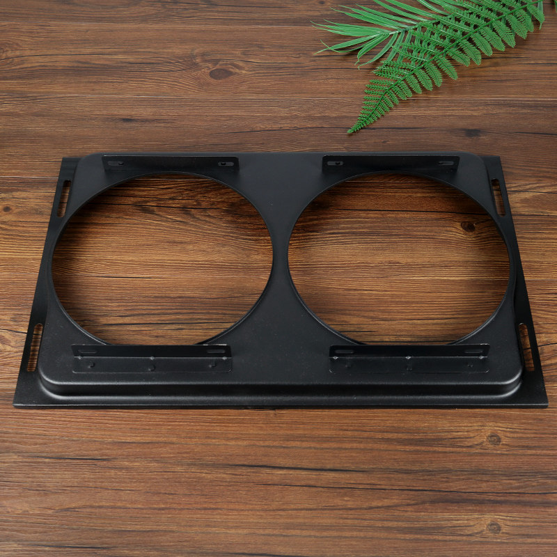 Car air conditioning electronic fan motor fixed iron cover Plastic truck condenser cooling net modified universal bracket