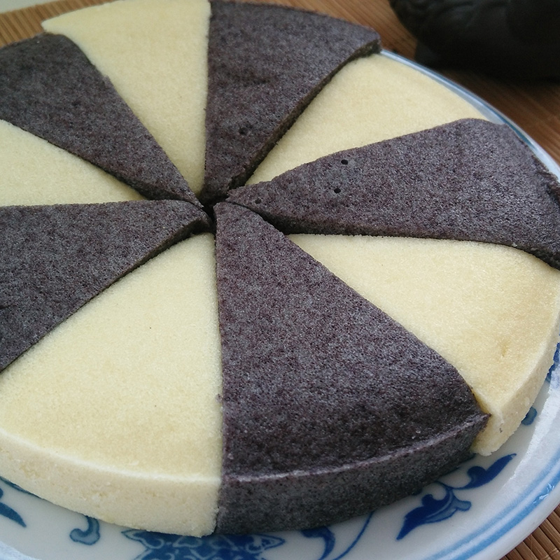 Ningbo specialty handmade double spelled millet cake black rice cake traditional snack specialty glutinous rice cake hair cake snack pastry