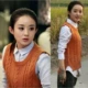 Zhao Liying mới 2018 với áo vest cùng áo len rộng áo len nữ phiên bản Hàn Quốc áo len không tay