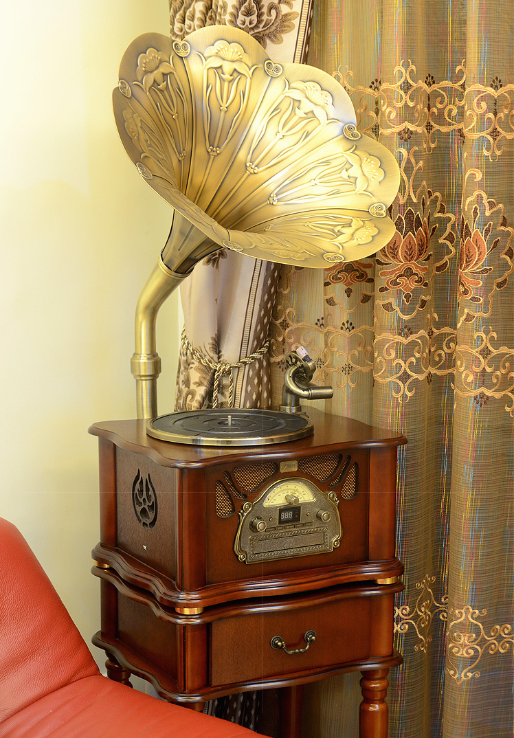 bán đầu đĩa than loa kèn	 Youdi phonograph retro Châu Âu cổ lớn sừng máy ghi âm máy ghi âm tất cả các loa siêu trầm độc lập gỗ rắn 	đầu đĩa than hi-end