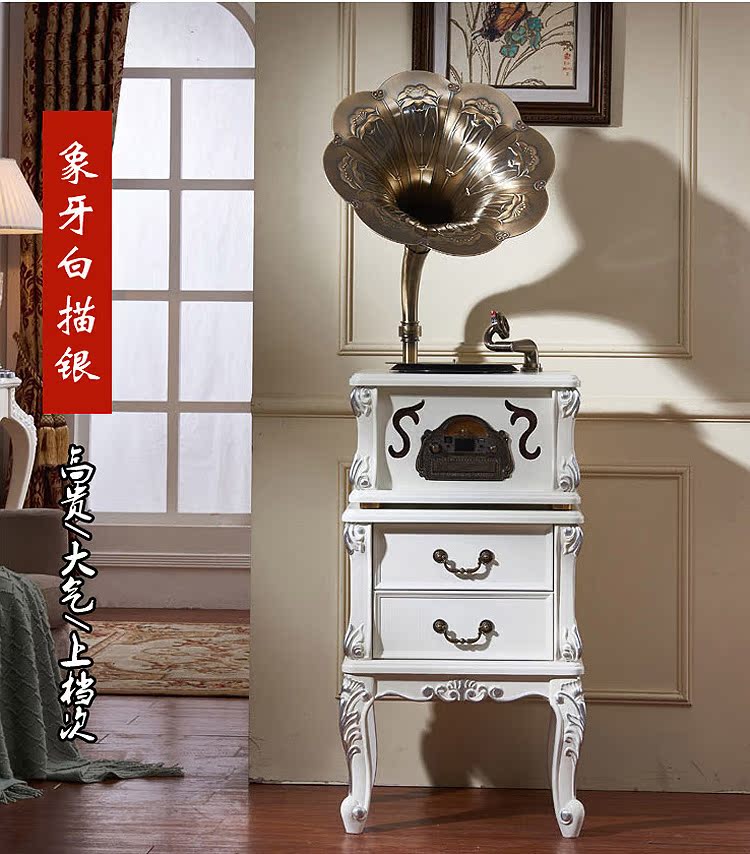 Youdi âm thanh loa siêu trầm đôi máy ghi âm cổ điển tuabin retro hát cánh tay gỗ vinyl ghi âm máy nghe nhạc Bluetooth - Máy hát đầu đĩa than