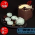 Trà bát ấm trà tách trà bao bì túi du lịch xách tay trà bộ trà túi túi lưu trữ hộp quà tặng túi - Trà sứ bình ủ trà 10l Trà sứ