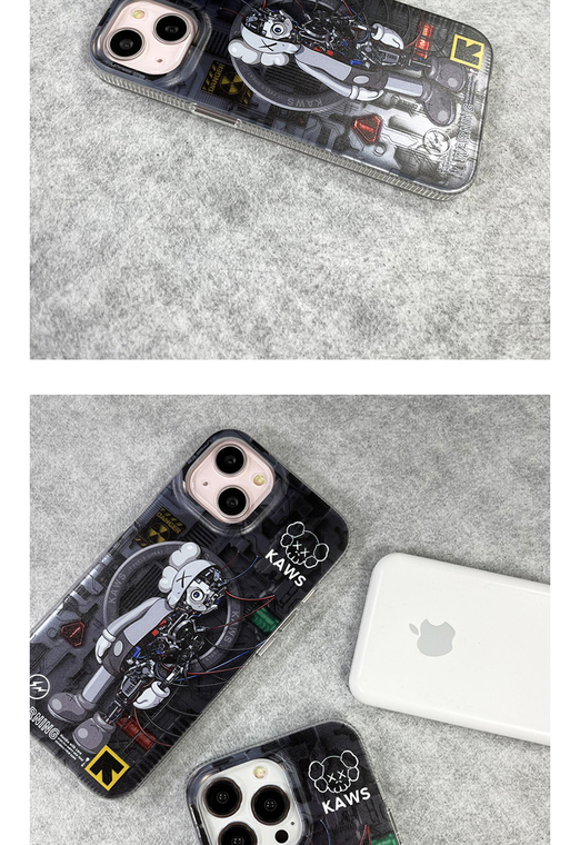 KAWS Warning New 14, 13, 12 iPhone Case