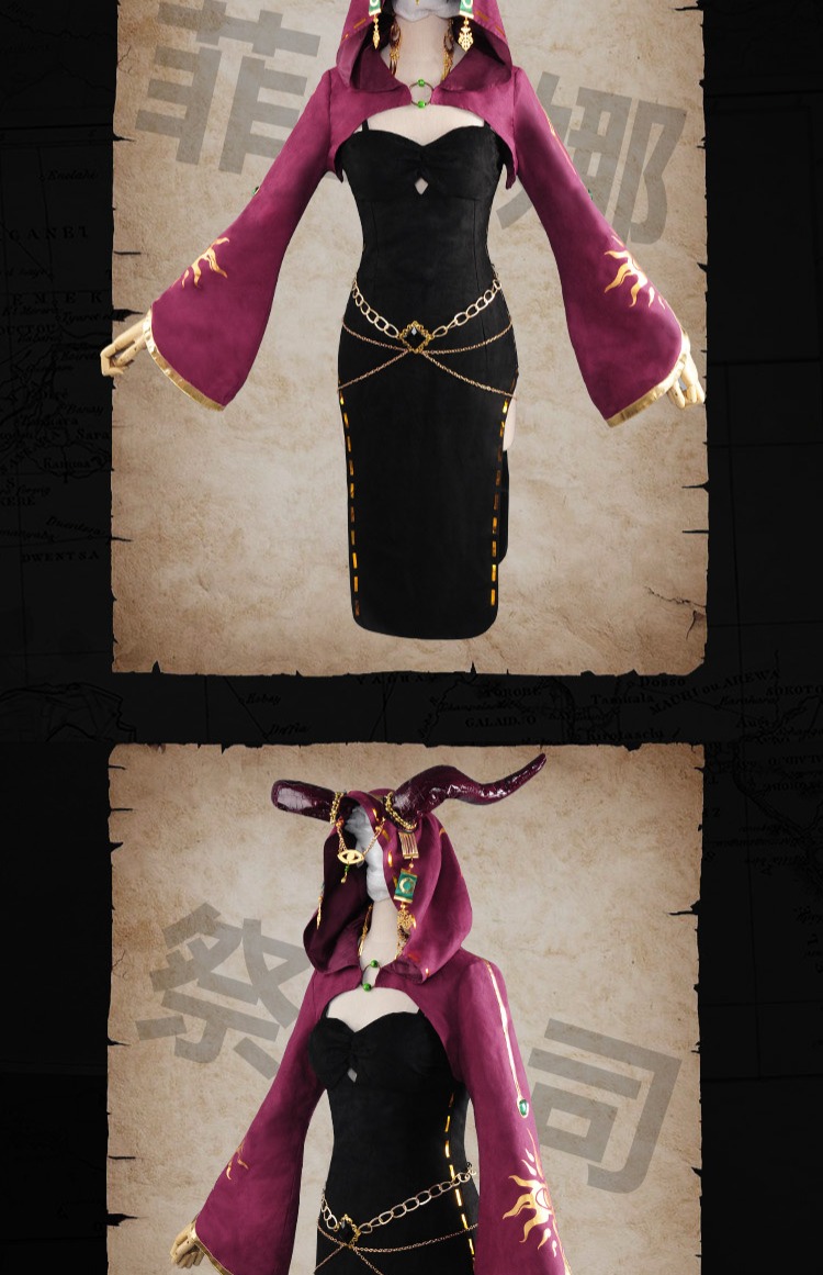 Đông du lịch ghi chú Halloween cá tính thứ năm COS linh mục phụ nữ ban đầu mặc quần áo phù thủy cosplay để gửi mắt cosplay zenitsu