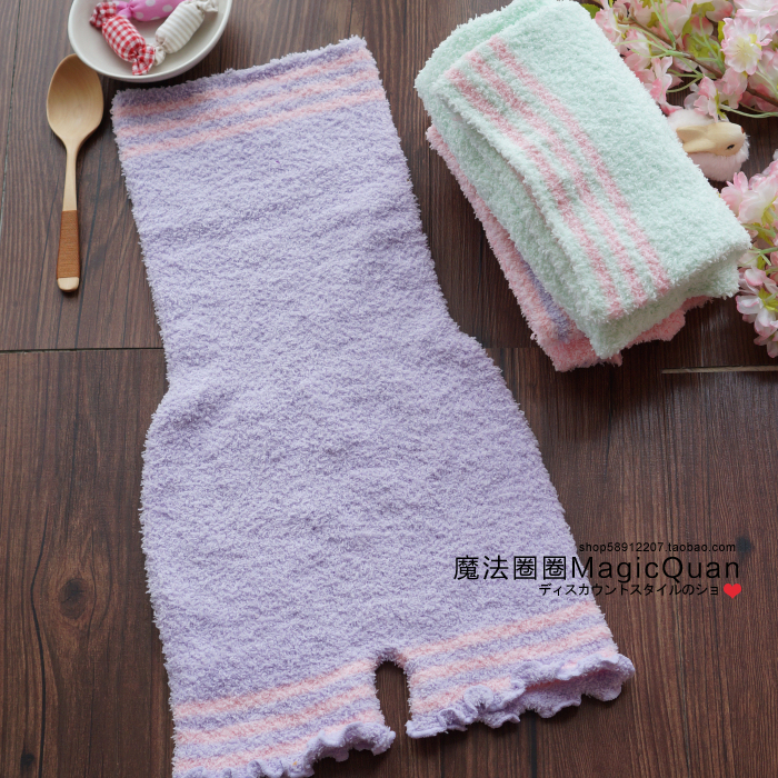 Extra High-Waisted Style! Japanese-Style Soft and Fluffy Ice Cream-Colored Coral Fleece High-Waisted Warm Thickened Leggings Home Shorts