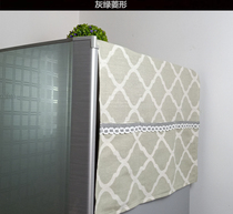 Cover Fridge Towels Dust Cover Cloth Washing Machine Mat Microwave Oven cabinet European-style brief Hemp Cloth Single Double Door Kitchen